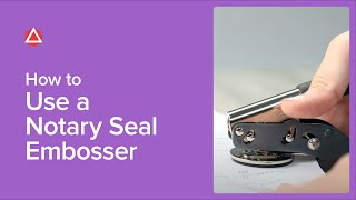 How To Use A Notary Seal Embosser [upl. by Nerine655]