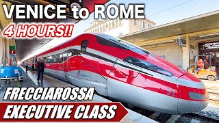 🇮🇹Riding the Most Luxurious Italian Bullet Train from Venice to Rome Frecciarossa Executive Class [upl. by Clayton]