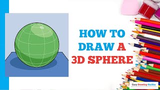 How to Draw a 3D Sphere in a Few Easy Steps Drawing Tutorial for Beginner Artists [upl. by Ofelia]