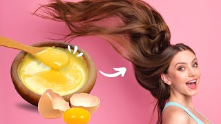 Do you have egg at home🥰 DIY EGG YOLK MASK FOR DRY DAMAGED HAIR [upl. by Eimme]