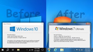 How to transform Windows 10 into Windows 7 [upl. by Zerep]