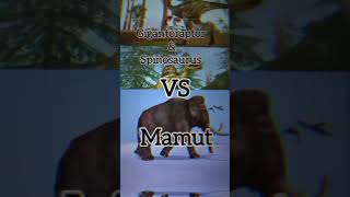 Volvi Spinosaurus amp Gigantoraptor VS Mamut shorts [upl. by Mulac]