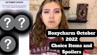 BOXYCHARM OCTOBER 2022 BASE BOX amp PREMIUM BOX CHOICE ITEMS  BRAND TAKEOVER REVEAL [upl. by Delwyn769]