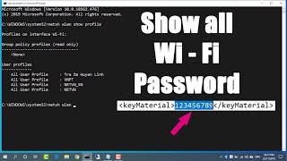 CMD  Find all WiFi passwords with only 1 command  Windows 10  11  NETVN [upl. by Levinson]