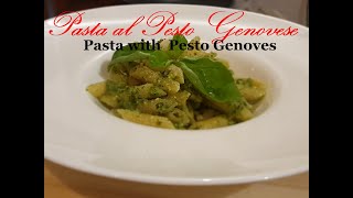 Pasta al Pesto alla Genovese Pasta with Pesto Genovese Sauce [upl. by Cyrill]