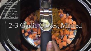 Vegan Sweet Potato Curry  Slow CookerCrockPot Recipe [upl. by Sweet202]