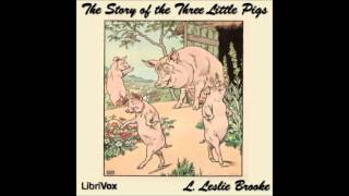 Three Little Pigs by Leonard Leslie Brook Free Audio Book for Kids amp Children [upl. by Shatzer]