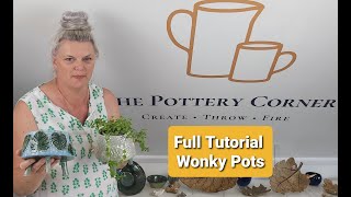 Pottery Top Tip How to Make a Wonky Pot Planter  Full StepbyStep Pottery Tutorial [upl. by Langbehn]