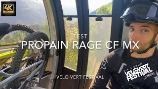 VTT TEST PROPAIN RAGE CF MX VÉLO VERT FESTIVAL [upl. by Odlonyer870]