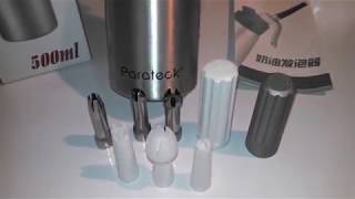 Parateck Whipped Cream Dispenser Review [upl. by Anabal195]