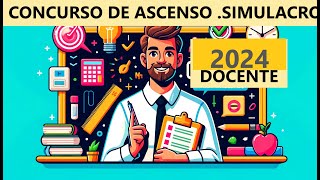 Simulacro concurso de ascenso 2024 [upl. by Suired]