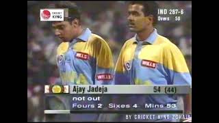 Ajay Jadeja Electrifying knock 5444 with 4 huge sixes vs South Africa  Wankhede Mumbai 1996 [upl. by Niloc]