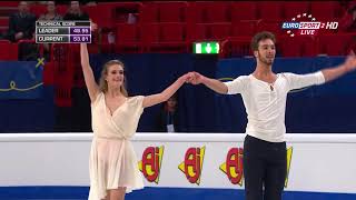 2015 Euro Dance FD Gabriella Papadakis amp Guillaume Cizeron Adagio from Concerto No 23 by Moza [upl. by Ahoufe]