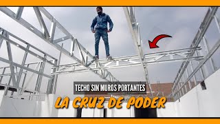 CÓMO ESTRUCTURAR TECHO de sin pared de apoyo secreto revelado  INSTALACIÓN TIJERALES [upl. by Eidnyl666]