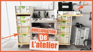 AMENAGEMENT DATELIER  CONSTRUCTION DUN RANGEMENT A TIROIR POUR CAISSE TANOS DE FESTOOL [upl. by Llerut]