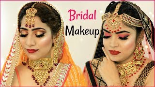 Indian Bridal Makeup Challenge   Beauty Wedding Tutorial Hacks Anaysa [upl. by Orvan5]