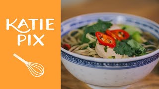 Wagamamas Style Chilli Chicken Ramen Recipe  Katie Pix [upl. by Oretos]