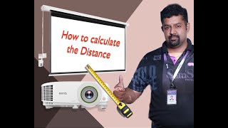 How to Calculate the Projector Screen Distance Projector distance Calculator  BenQ Installation [upl. by Candis]