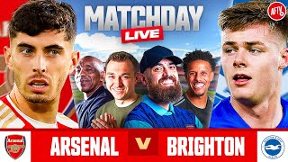 Arsenal 20 Brighton  Match Day Live  Premier League [upl. by Steen776]