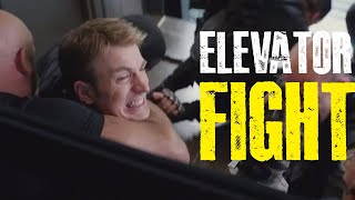 Captain America The Winter Soldier  Elevator Fight Scene  MOVIE CLIP 4K HD  Chris Evans [upl. by Love]