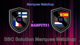 Marquee Matchup SBC SolutionMADFUT 21 [upl. by Etnelav]