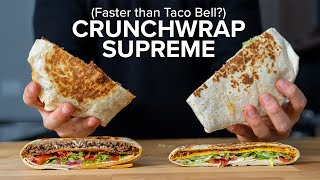 Can I make Taco Bells Crunchwrap Supreme FASTER than ordering one [upl. by Martelli]