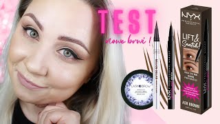 🔥TEST 🔥 Moje NOWE brwi ❤️ Nyx Lift and Snatch  mydło Lash Brow do stylizacji brwi [upl. by Hizar257]