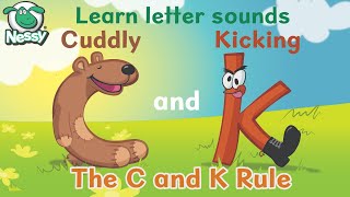 Nessy Spelling Strategy  Cuddly C and Kicking K  Learn to Spell [upl. by Ayamahs419]