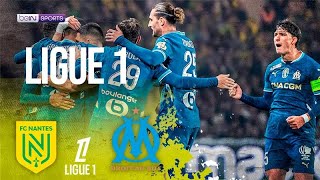 Nantes vs Marseille  Ligue 1 HIGHLIGHTS  110324  beIN SPORTS USA [upl. by Assyle]