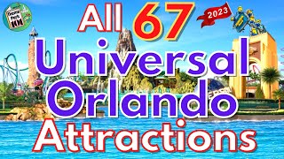 Universal Orlando Resort ATTRACTION GUIDE  Universal Studios Islands of Adventure amp Volcano Bay [upl. by Limbert]