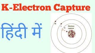 Electron capture in Hindi  K electron capture [upl. by Winebaum]