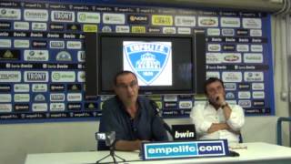 PIANETAEMPOLIIT  CONFERENZA STAMPA PRESENTAZIONE SARRI  EMPOLI FC 2 LUGLIO 2012 [upl. by Borg]