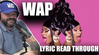 BRITISH BLOKES READ THE EXPLICIT WAP Lyrics  Office Blokes React  Cardi B  Megan Thee Stallion [upl. by Helyn]