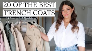 20 OF THE BEST TRENCH COATS AVAILABLE NOW  TOP 20 2021 SPRING HAUL [upl. by Naeloj250]