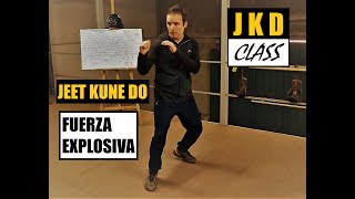 Fuerza explosiva en Jeet Kune Do simple directo y efectivo [upl. by Tubb]