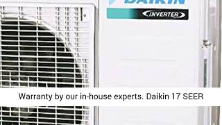 Daikin 24000 BTU 17 SEER Wall Mounted Ductless Mini Split AC Heat Pump System 15 ft Installation Ki [upl. by Aynnek]