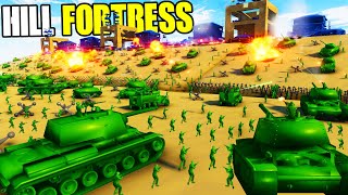 FullScale Green ARMY MEN Invasion of HILL FORTRESS  Attack on Toys [upl. by Yvette]