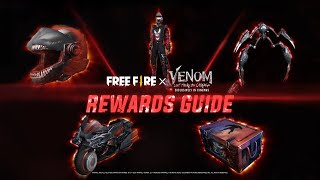 Free Fire X Venom Let There Be Carnage Rewards  Garena Free Fire [upl. by Draner918]