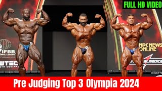 Olympia 2024 Live 1st Call Out Bodybuilding Hadi Choopan VS Samson Dauda VS Derek Lunsford [upl. by Emmerich]