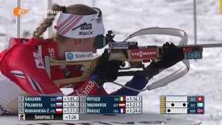 13122014 Biathlon Hochfilzen RelayStaffel Damen Winner GermanyDeutschlandfull [upl. by Ferris]