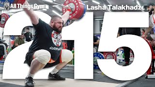 Lasha Talakhadze 215kg  474lbs Snatch Session incl 205kg DOUBLE [upl. by Reivaxe]