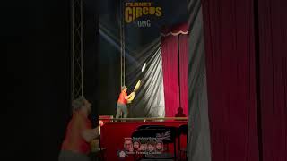 Juggling with Hats at Planet Circus OMG by the very talented Iran amp Emilia shorts [upl. by Eibbob]