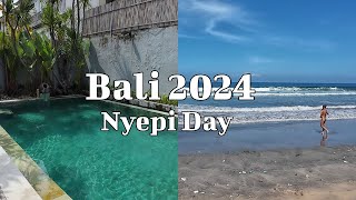 Silent day Nyepi Day Bali 2024  Kuta Seminyak and Canggu [upl. by Hinkel]