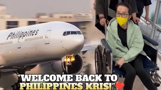 Ngayon Lang KRIS AQUINO Naka Uwi na sa PILIPINAS  BIMBY UMIYAK😭💔 [upl. by Katerina]