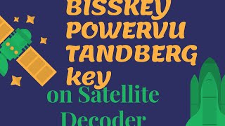 Tutorial on how to unscramble channel by inputting bisskeypowervutandberg key on satellite decoder [upl. by Yoc493]