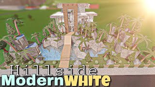 Bloxburg Celebrity Modern Hillside House  House Build [upl. by Nyltac]