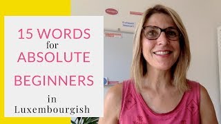 15 Basic Luxembourgish Words for Absolute Beginners [upl. by Arehc622]