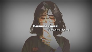 Kusume rumal cover song  bakemono gurung  lyrics video [upl. by Rockwood252]