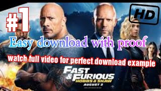 How to download fast and furious 9 full movie dubbed in hindi [upl. by Besnard]