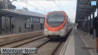 Rodalies Barcelona  Montgat Nord R1  Renfe 447  Civia  2016 [upl. by Yraunaj542]